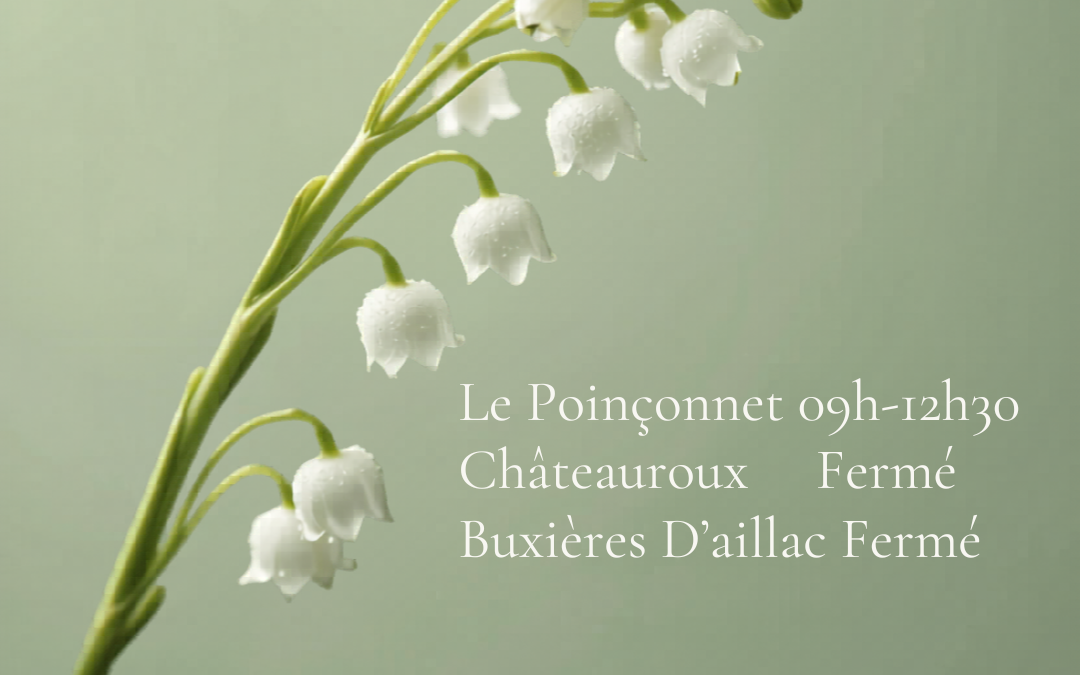 Horaires 1 et 8 mai 2026