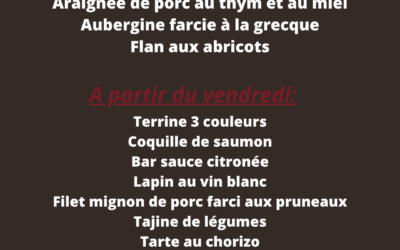 Cette semaine la Robinerie vous propose