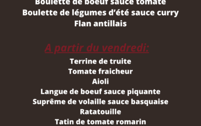 Cette semaine la Robinerie vous propose: